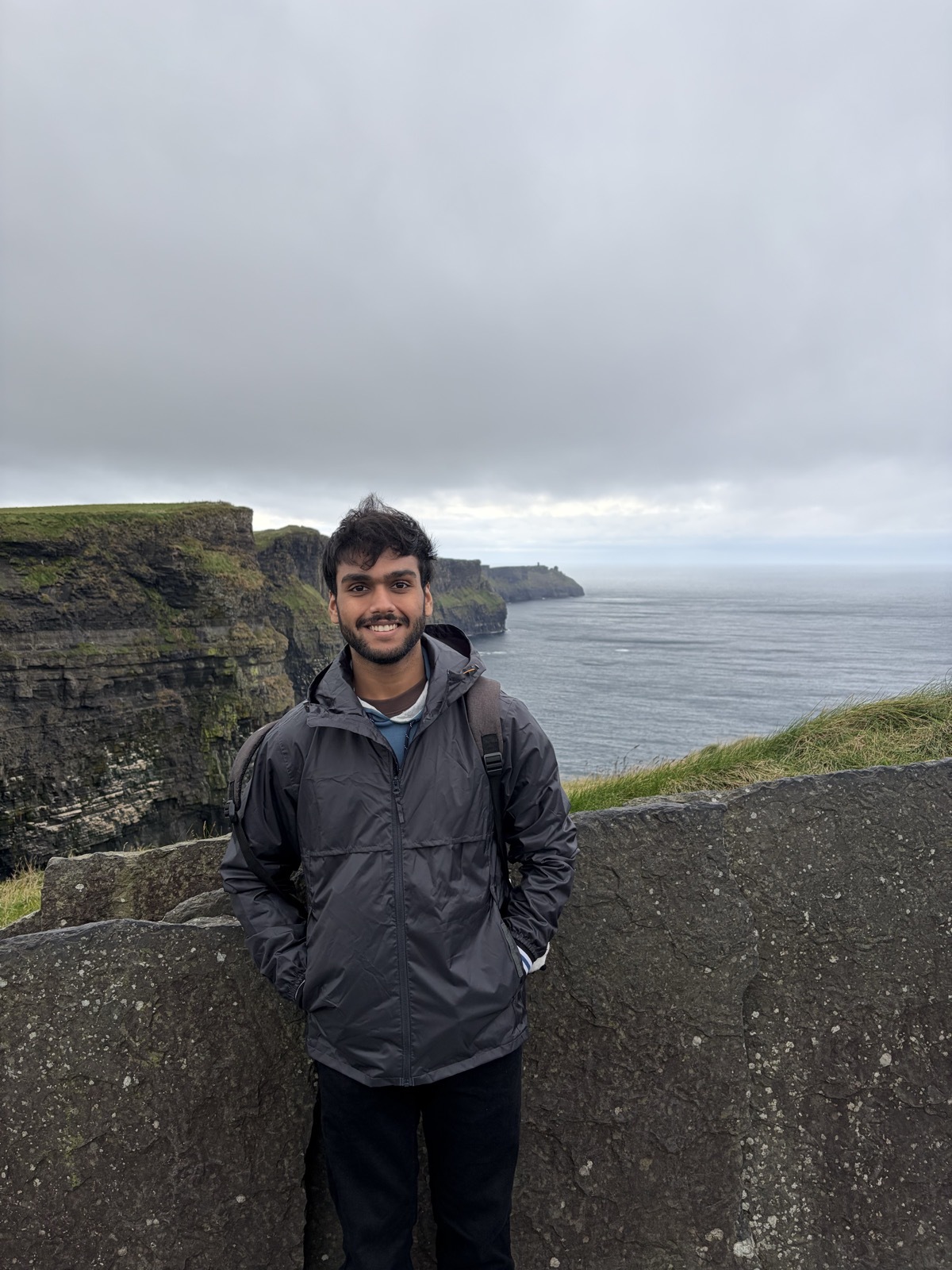 Chirag at the Cliffs of Moher